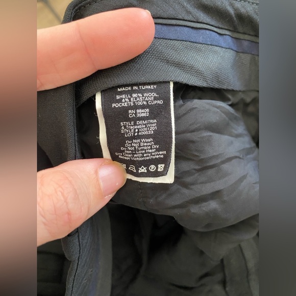 Theory Demitria Wool-Blend Flared Pants Trousers Black Size 4 - Picture 7 of 12